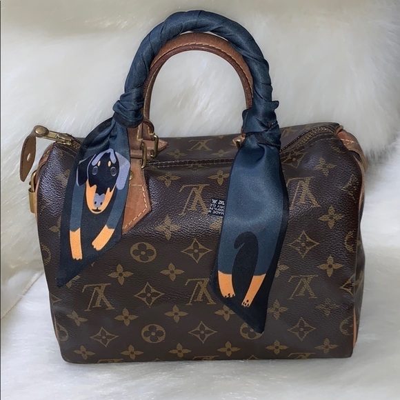 unisex Accessories - Doxi Dachshund Doberman Scarf Twilly Bandeau Tie